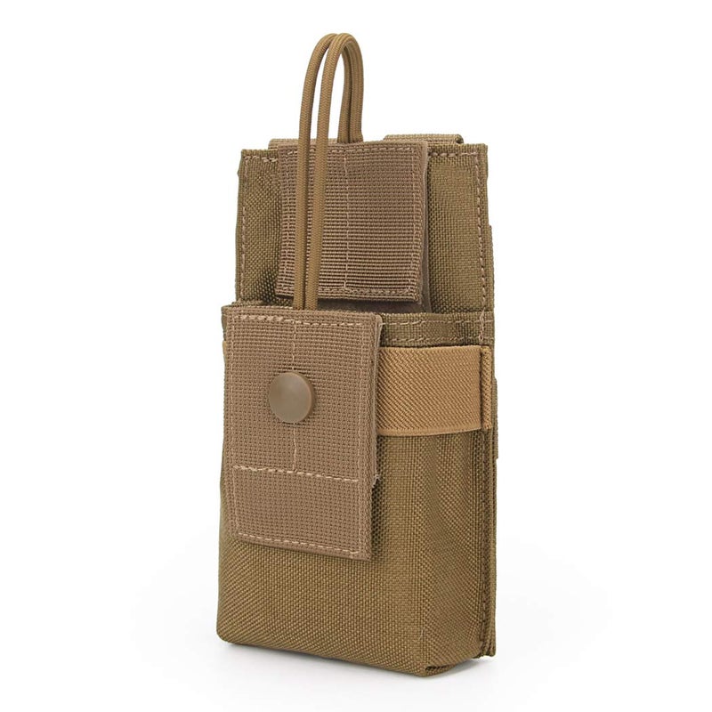AOUTACC Molle Short Radio Pouch, Nylon Molle Tactical Radio Holder Case for BaoFeng UV-5R UV82 (T) - Image 1